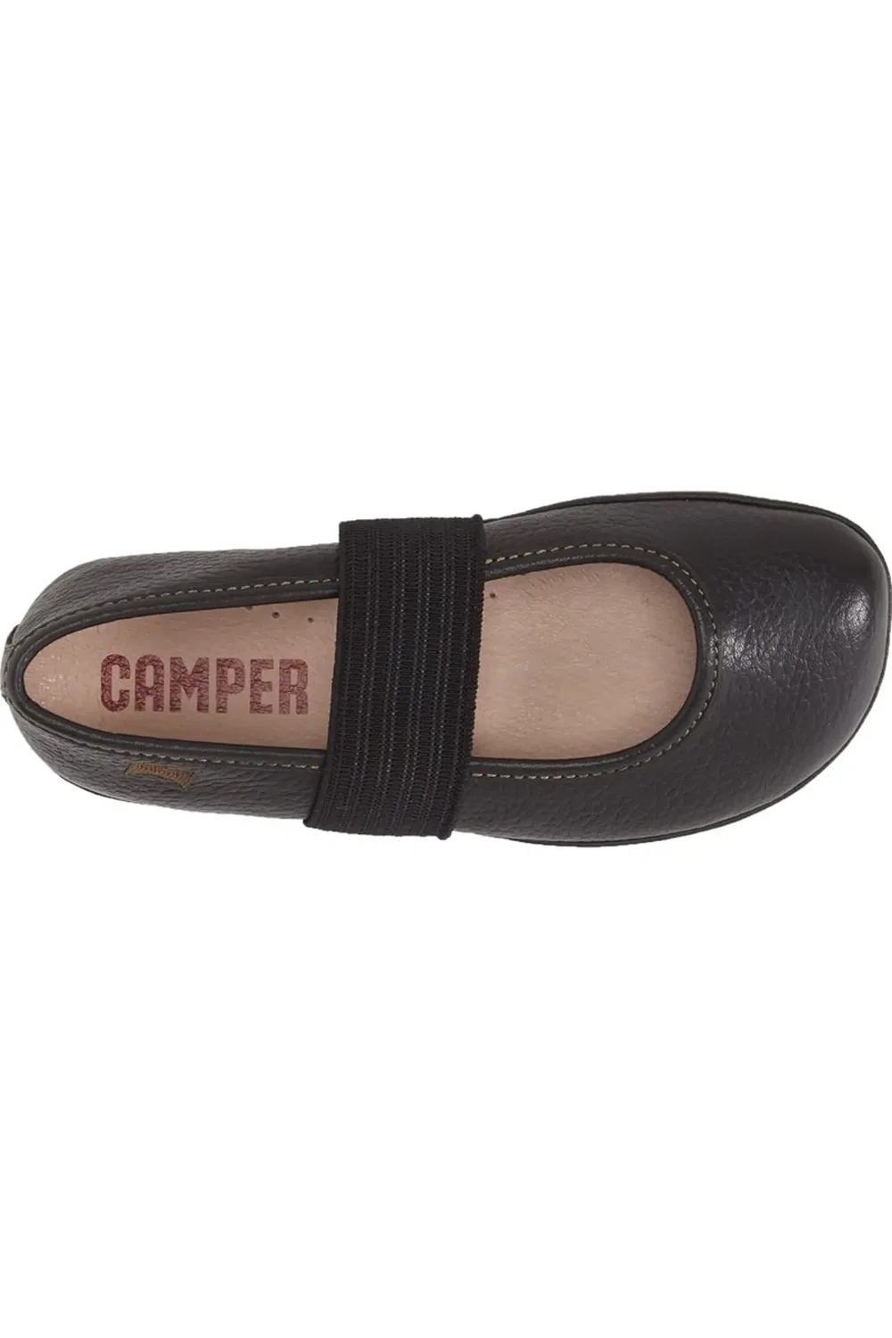Туфли детские Camper Right Мэри Джейн на эластичном ремешке, черные — фото 3