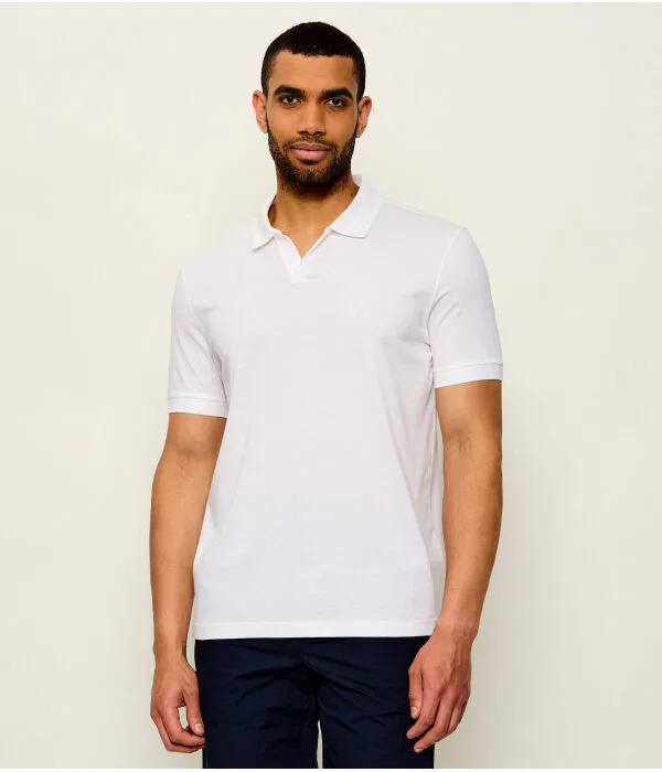 Мужское поло Regular Fit с коротким рукавом Ponti 75_DB BOSS, белый