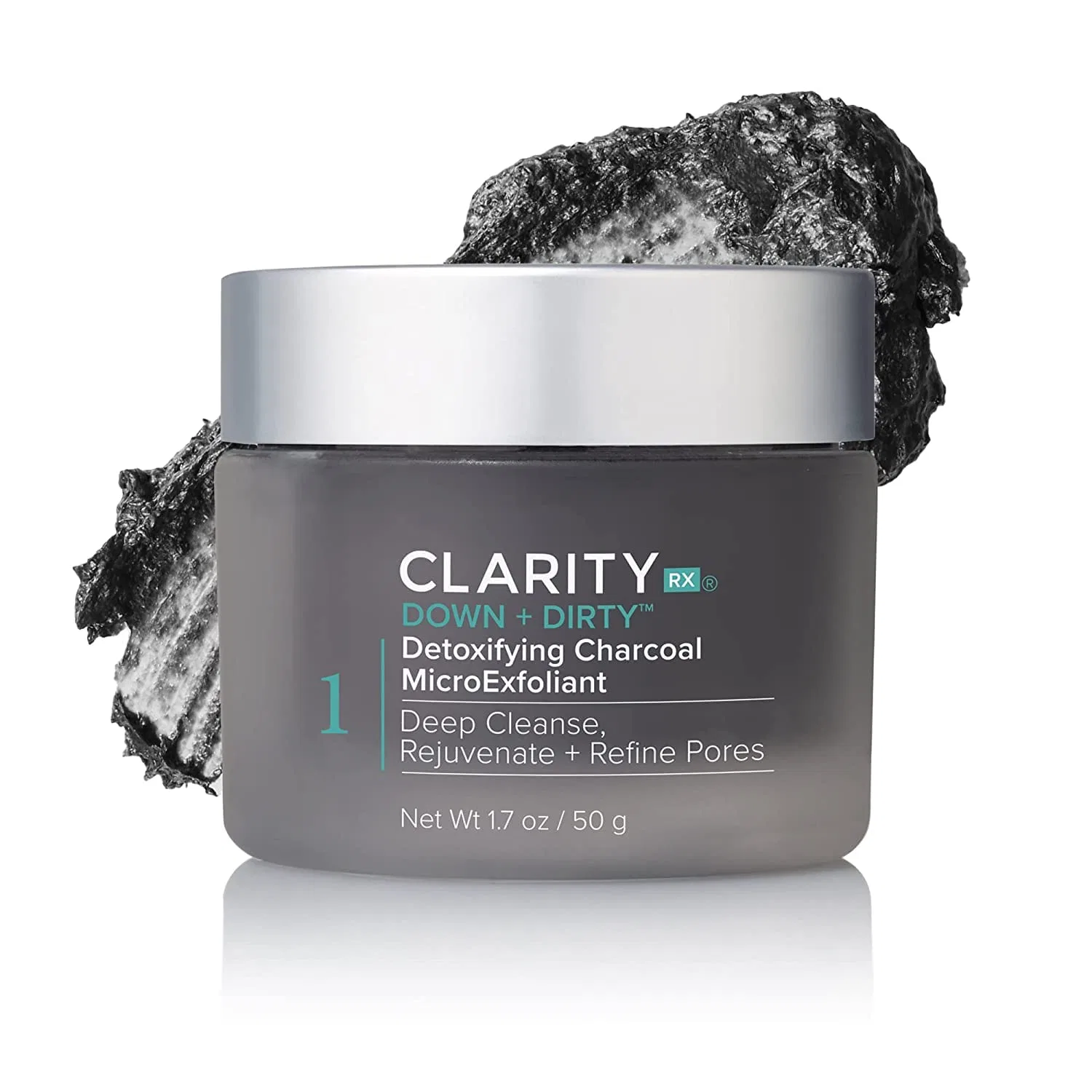 Скраб для лица Down + Detoxifying Charcoal MicroExfoliant ClarityRx, 50 г
