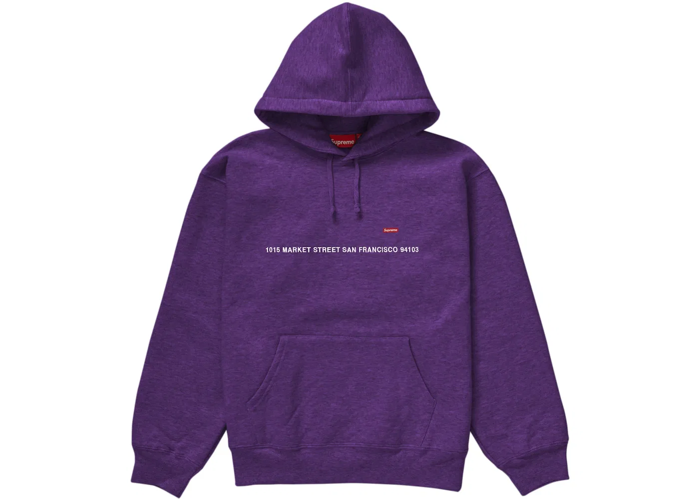 Мужской худи с капюшоном Supreme San Francisco Shop Small Box, Dark Purple