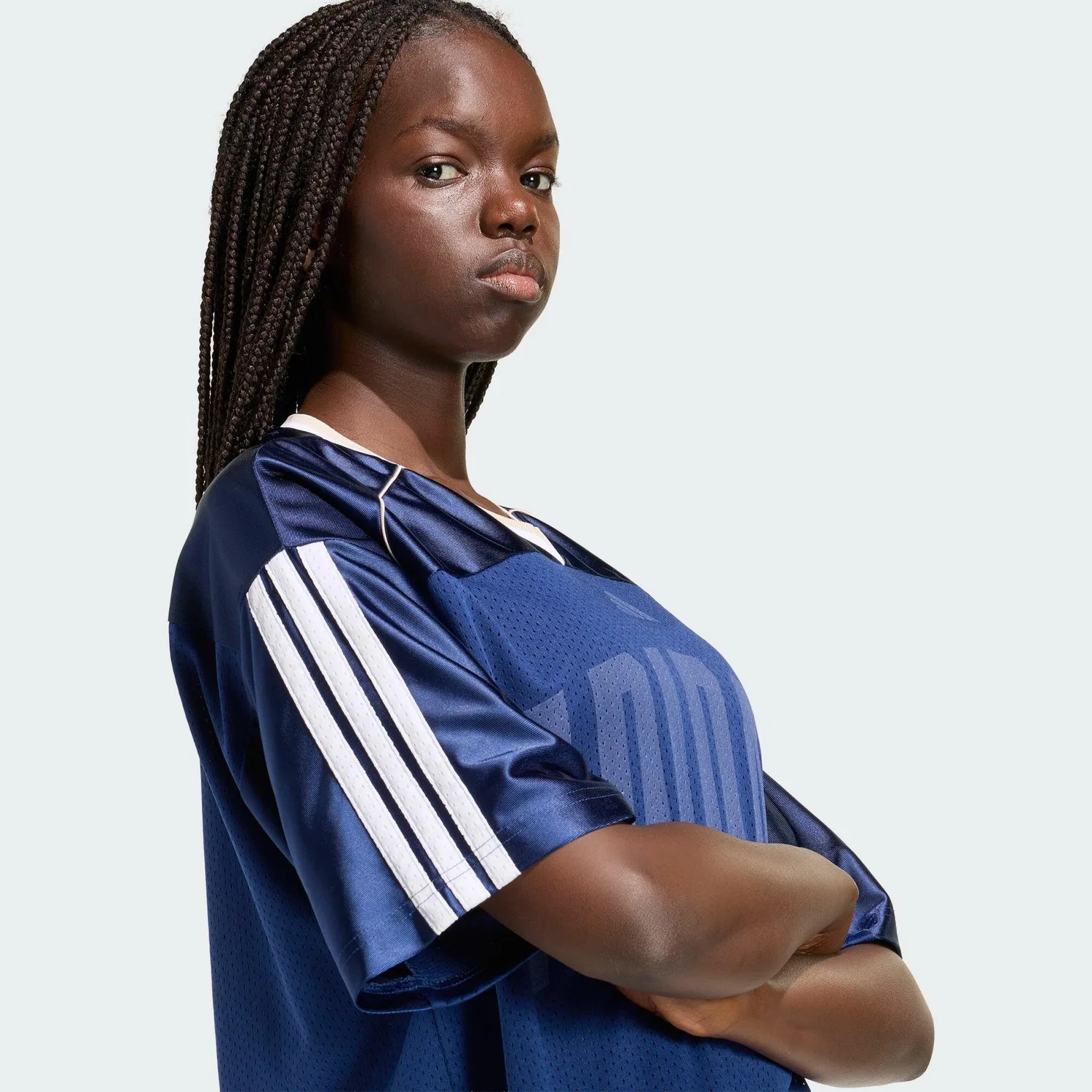 Мужская футболка из сетки Stadium Mesh Adidas, Darkblau — фото 4