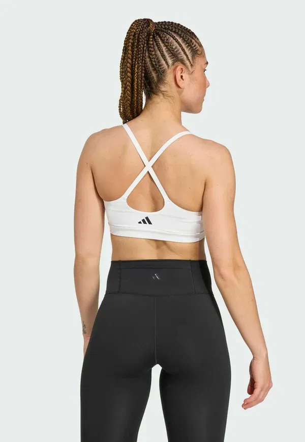 Спортивный бюстгальтер Adidas Performance, белый — фото 2