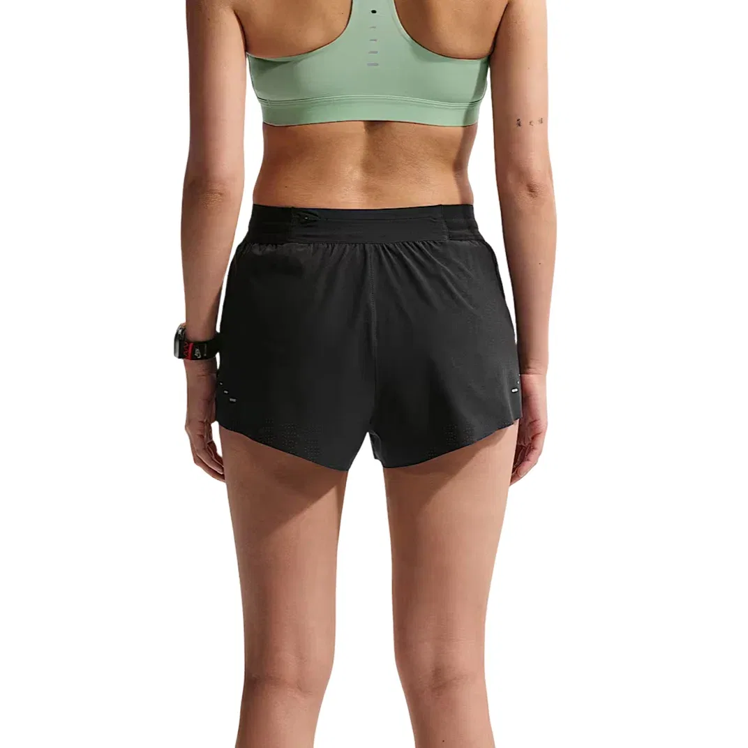 Женские шорты с высокой посадкой и принтом Nike Swift Breathe Dri-Fit, черный — фото 2