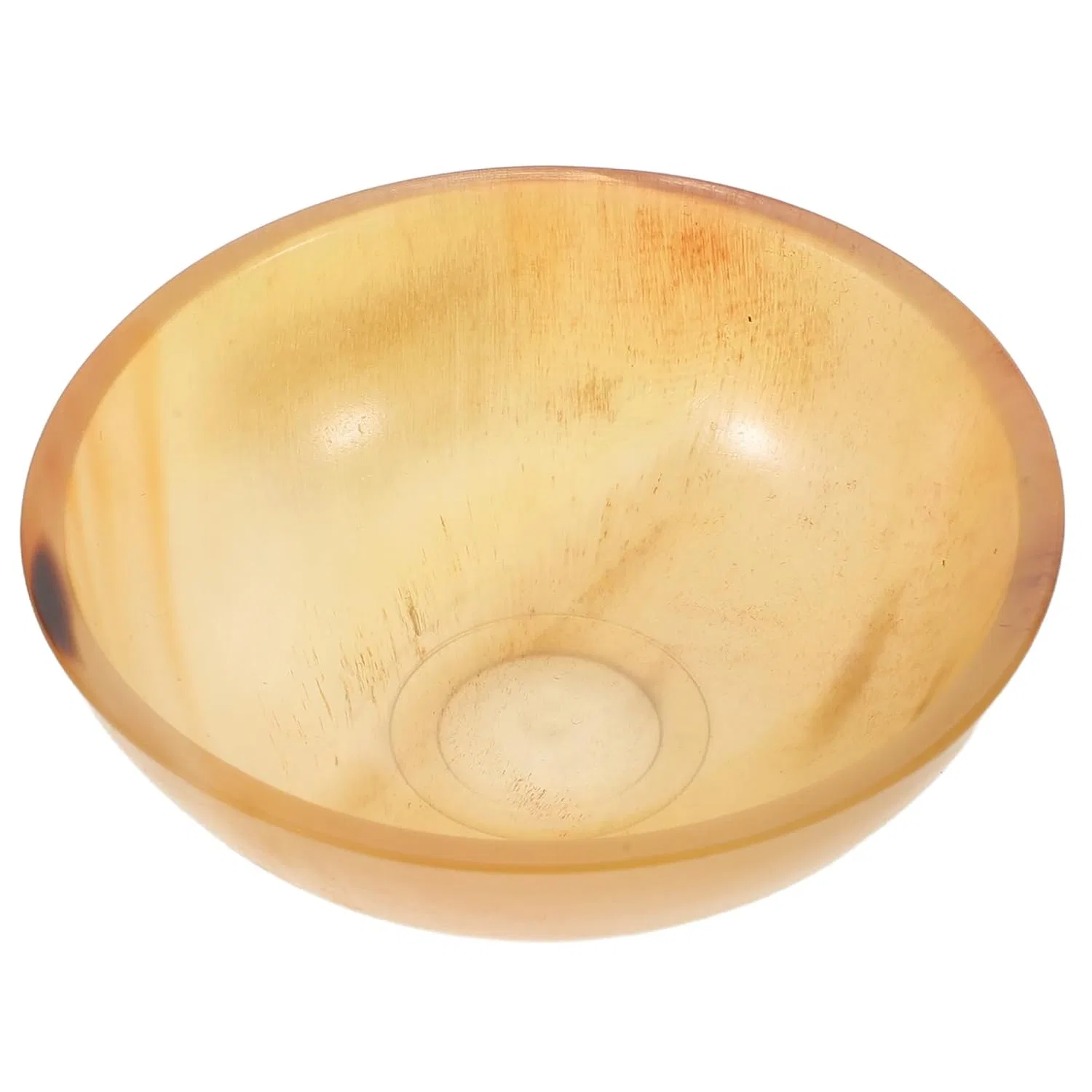 Gua Sha скребок из натурального рога, FONDOTIN, желтый, 7,4x7,4x2,4 см