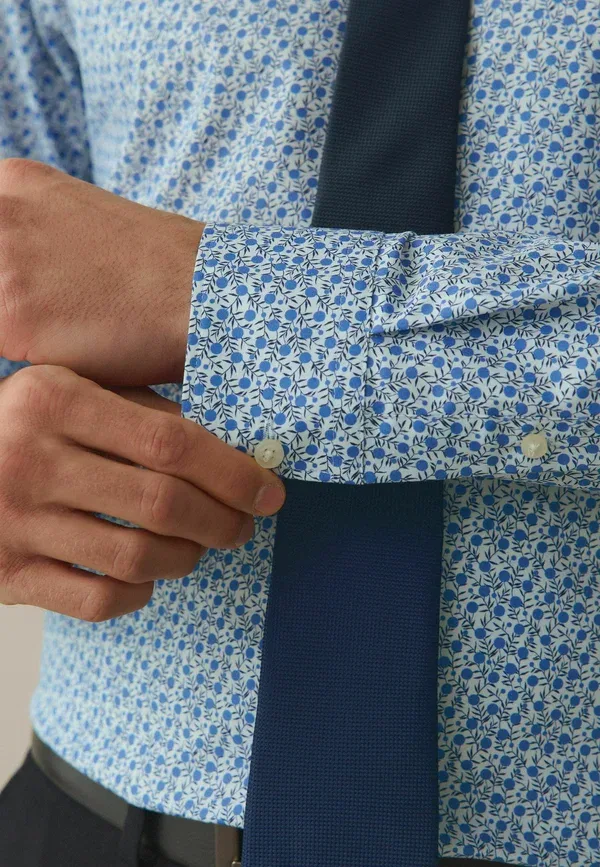 Комплект: рубашка с принтом Set Next, ditsy navy blue, темно-синий — фото 4