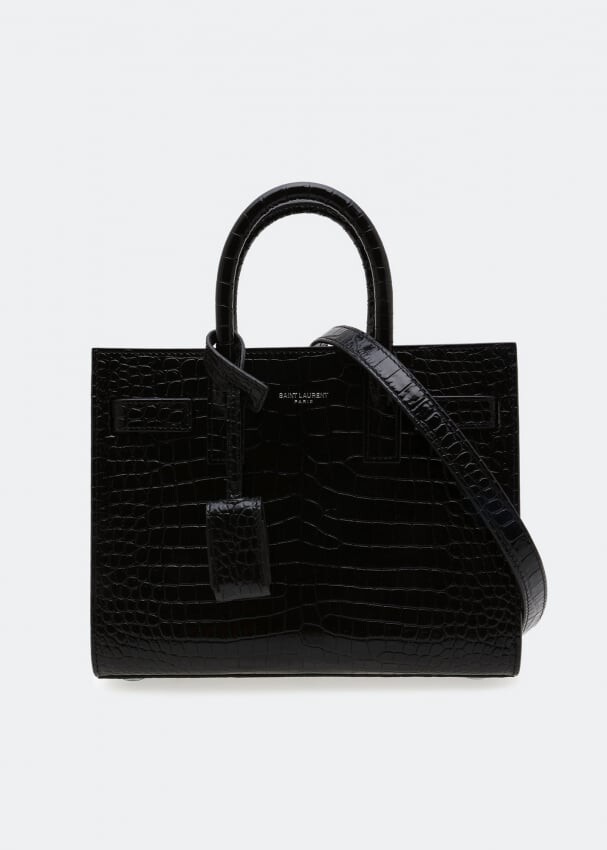 

Сумка SAINT LAURENT Nano Sac de Jour tote bag, черный