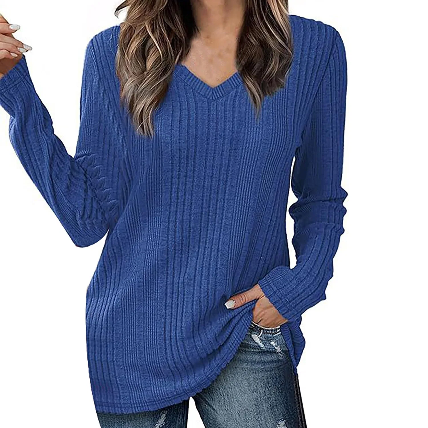 Женский свитер с v-образным вырезом Kindness Sweater, Bu2