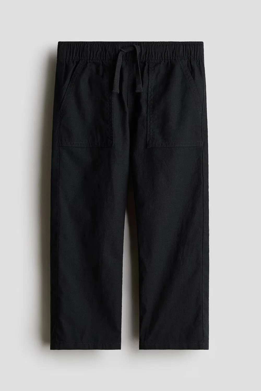 Брюки из льняной смеси H&M, Schwarz