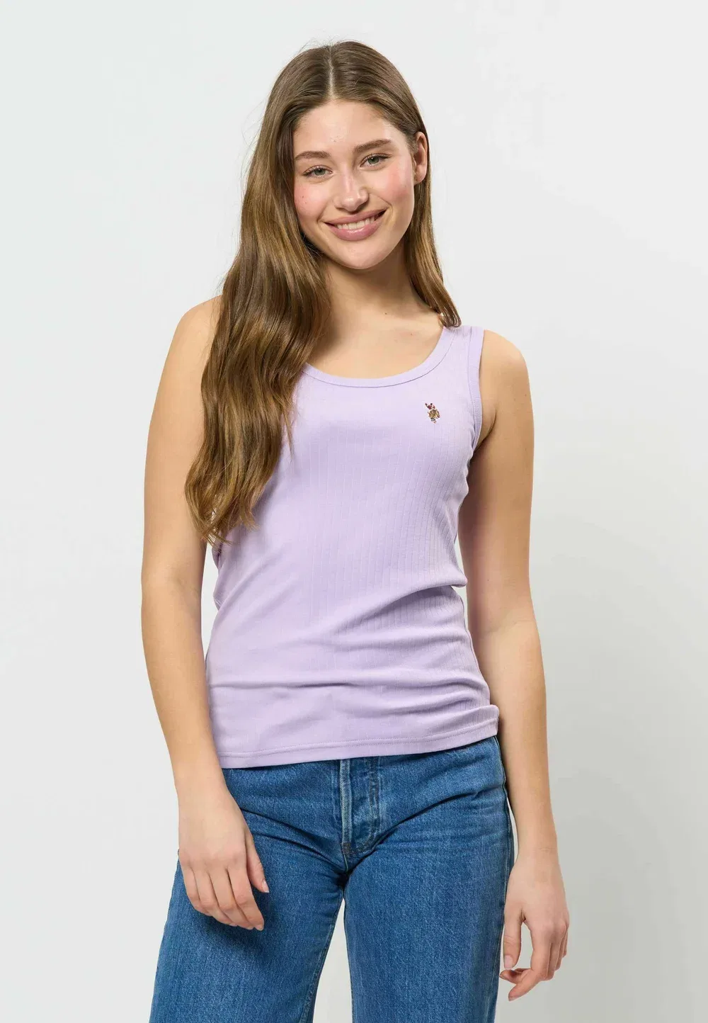 Uwcasandra rib top - top U.S. Polo Assn., Pastel Lilac