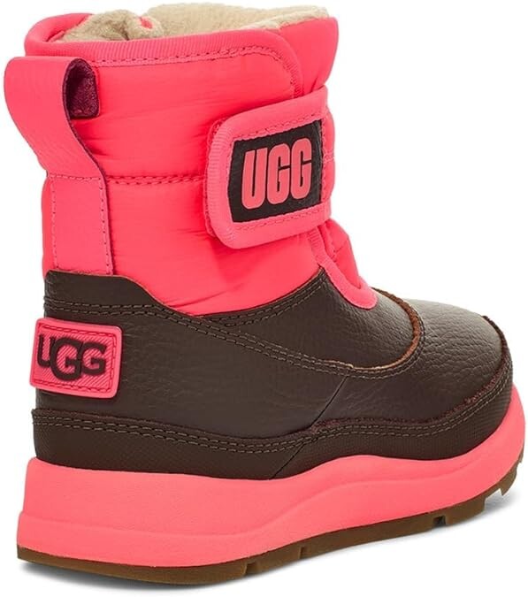 Детские зимние ботинки унисекс UGG T Taney Weather, коралловый — фото 2