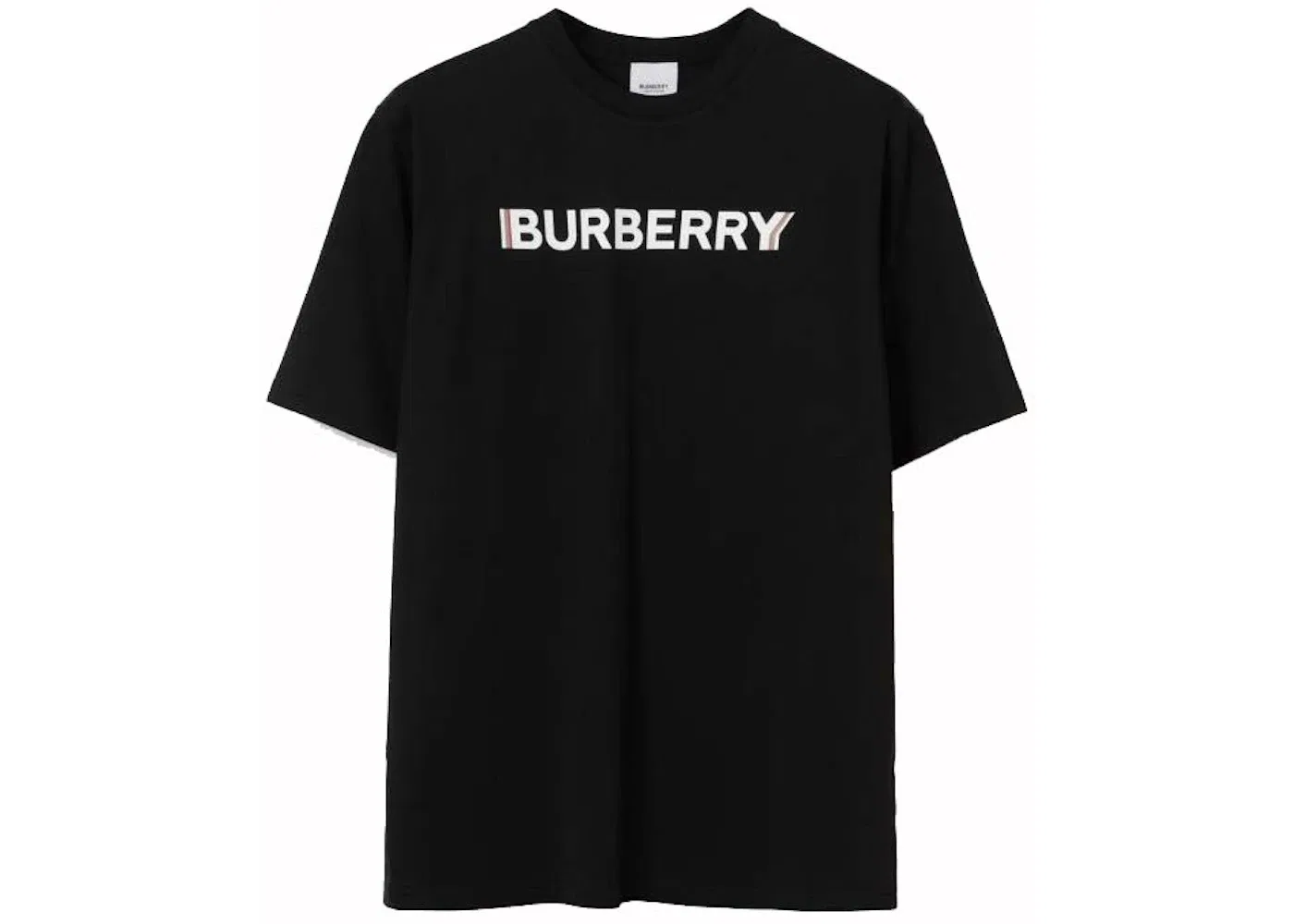 Мужская футболка с принтом Burberry Logo Print Burberry, Black/White