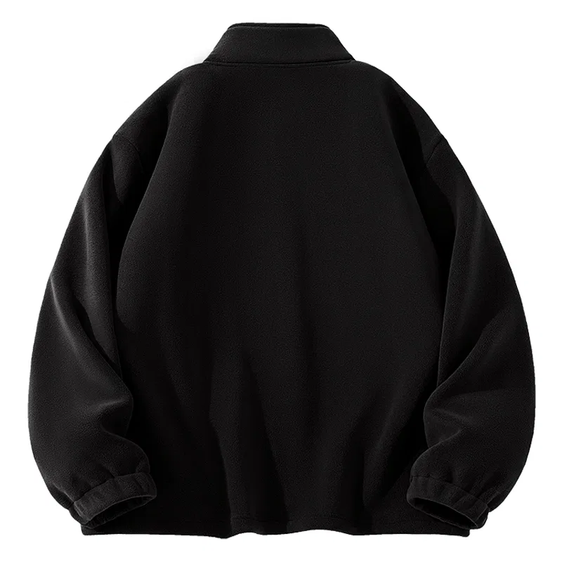 Детское пальто из вельвета Soft Aoli Fleece Thermal MINISO, Black (Fresh Purple Chest Logo) — фото 3
