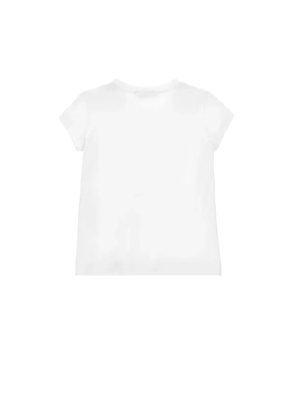 Футболка с принтом Regular tee - print t-shirt Monnalisa, белый — фото 2