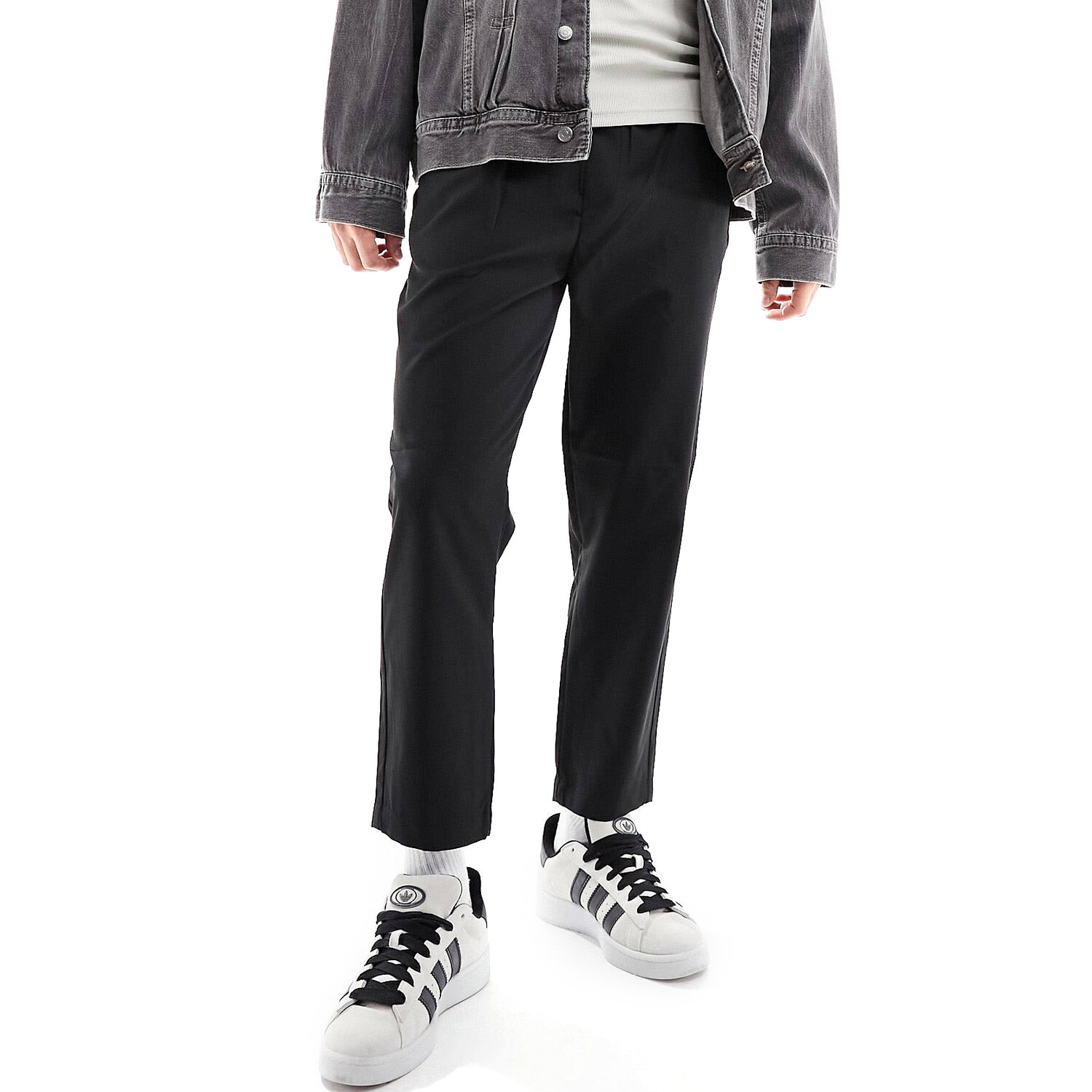 

Брюки Reclaimed Vintage Cropped Relax, черный