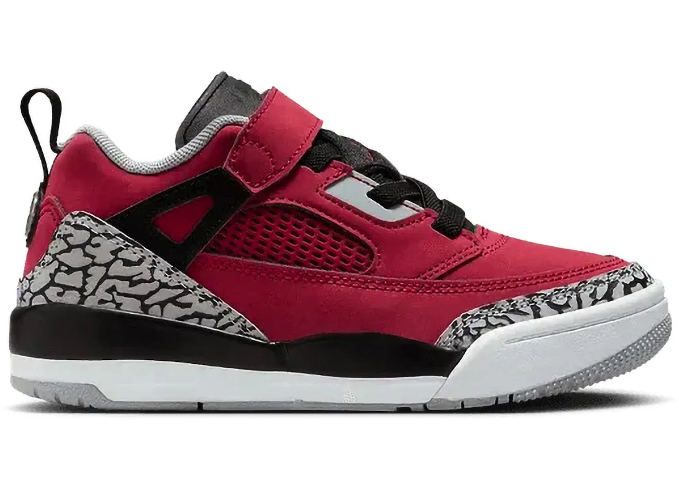 Детские кроссовки Lifestyle без шнурков Jordan Spizike Low Jordan, Gym Red/Wolf Grey/Cool Grey/Black