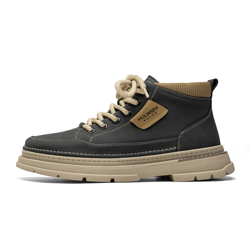 

Мужские ботинки Martin длиной до щиколотки Mulinsen, Khaki[Leather Shoe Size: Size 40 In This Model = Sports Shoe Size 41]