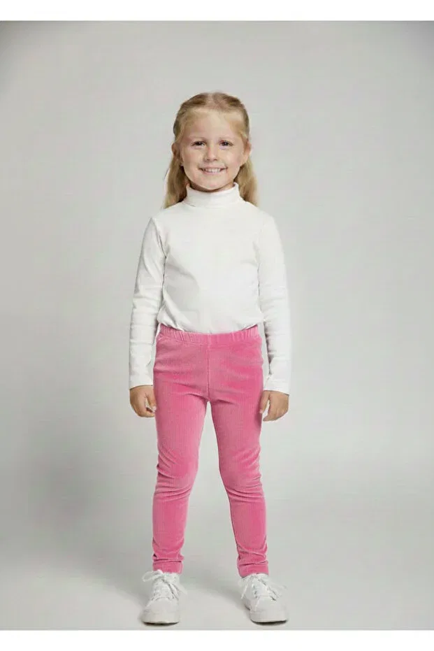 Детские вельветовые леггинсы для девочек на зиму Inan Kids, Dried Rose