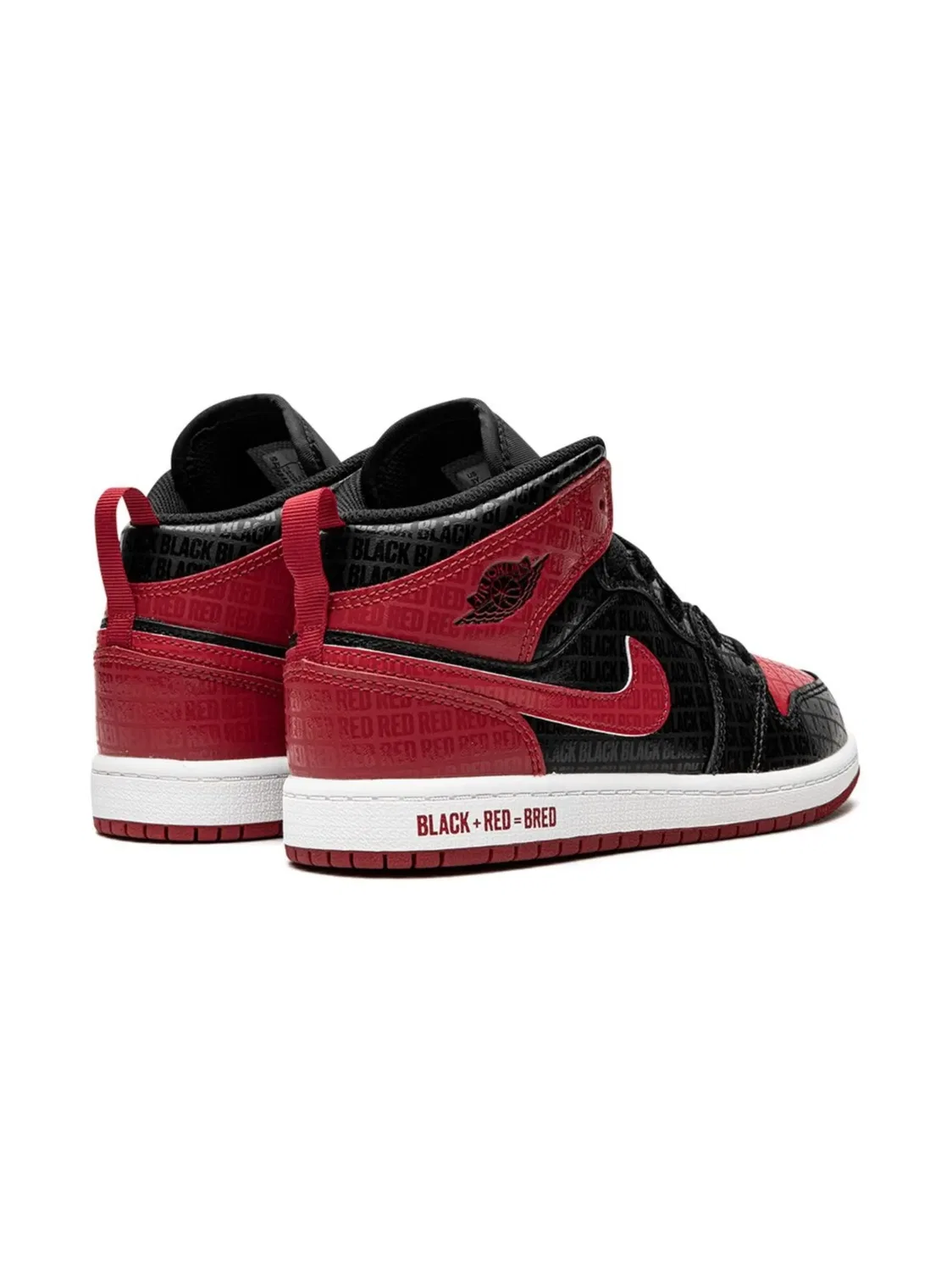 Jordan Кроссовки Bred Text черные — фото 4