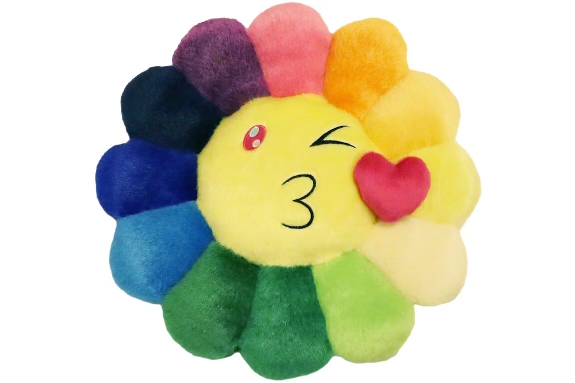 

Мягкая плюшевая фигурка Takashi Murakami Flower Emoji 1, 30 см, мультиколор