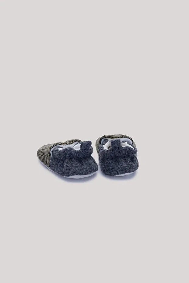 Детские пинетки в клетку для мальчиков Layette, Ekoseli — фото 2
