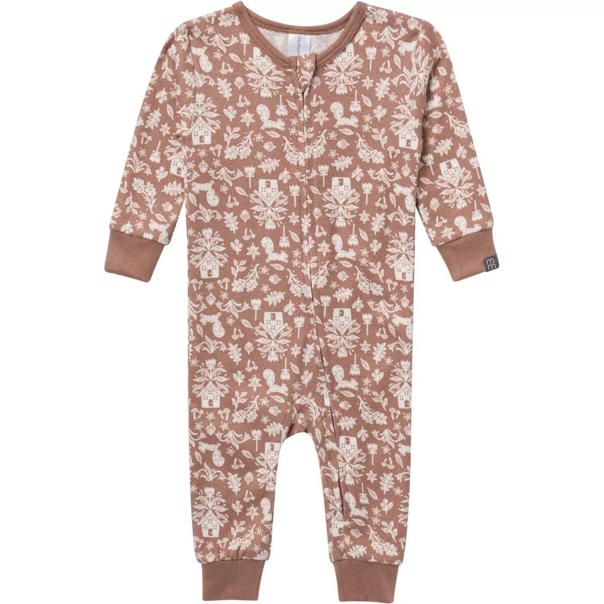 Детская пижама без ножек с зимним принтом Modern Moments by Gerber, Brown