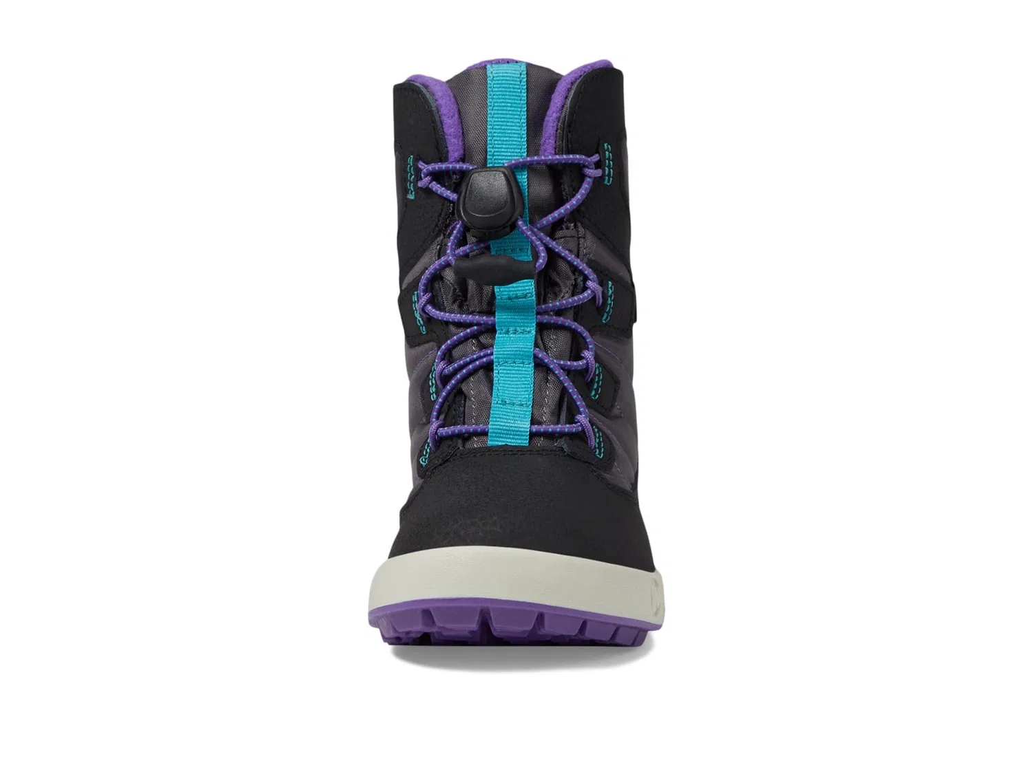 Детские для девочек водонепроницаемые снежные ботинки Snow Bank 4.0 Wtrpf Merrell, Black Purple Turq — фото 2