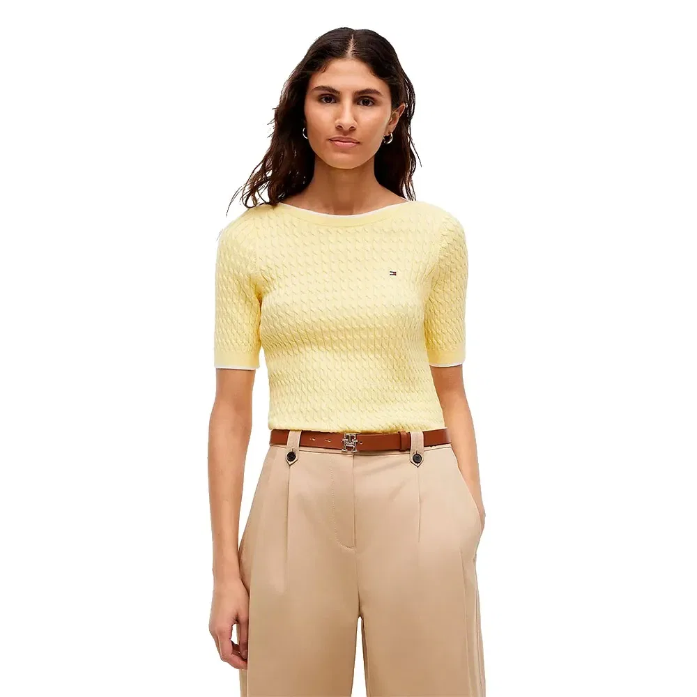 Женский джемпер с коротким рукавом Tommy hilfiger, Yellow
