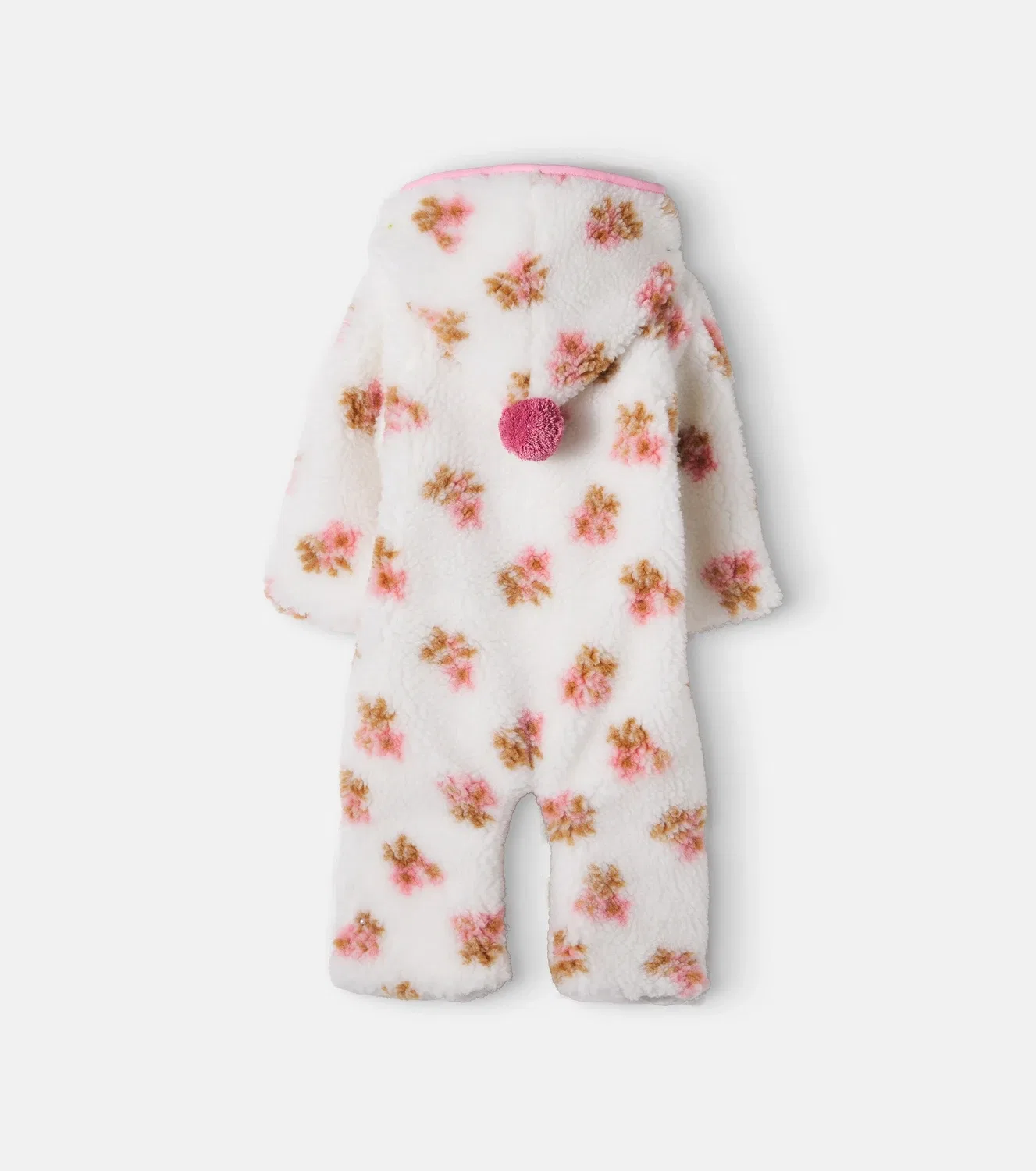 Детский комбинезон с капюшоном Baby Laine Bebe Organic, коричневый — фото 2