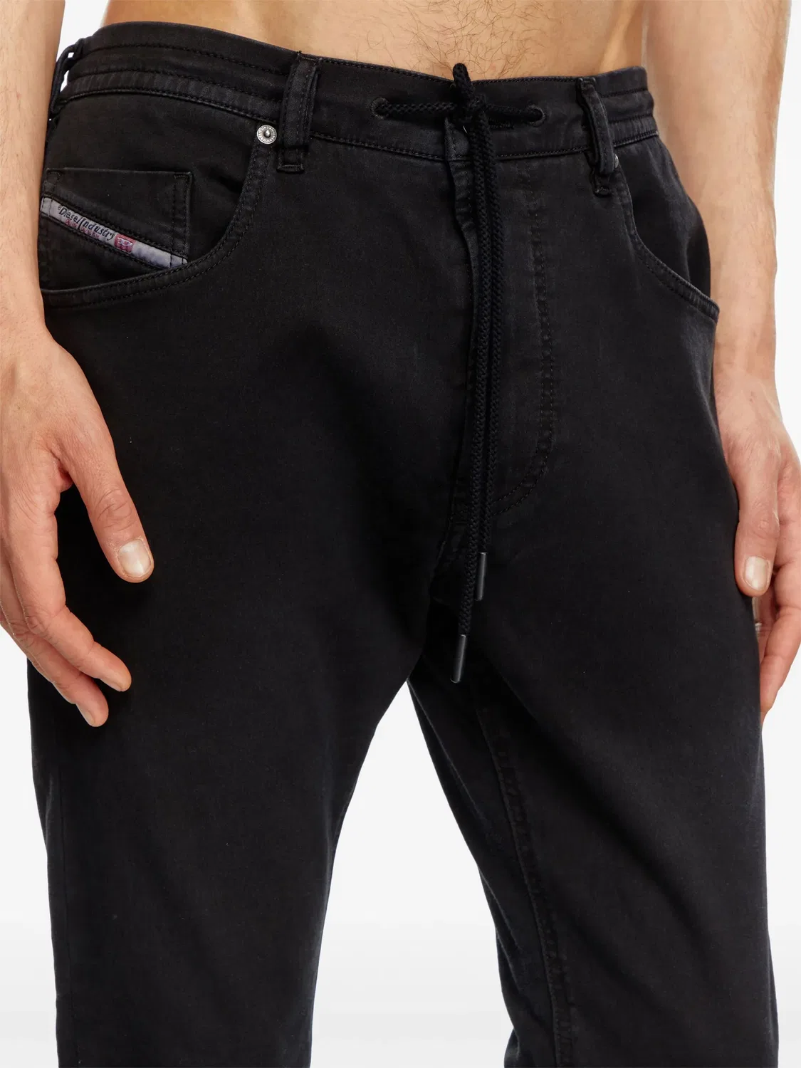 Джинсы D-Krooley JoggJeans 068nh Diesel, черный — фото 2