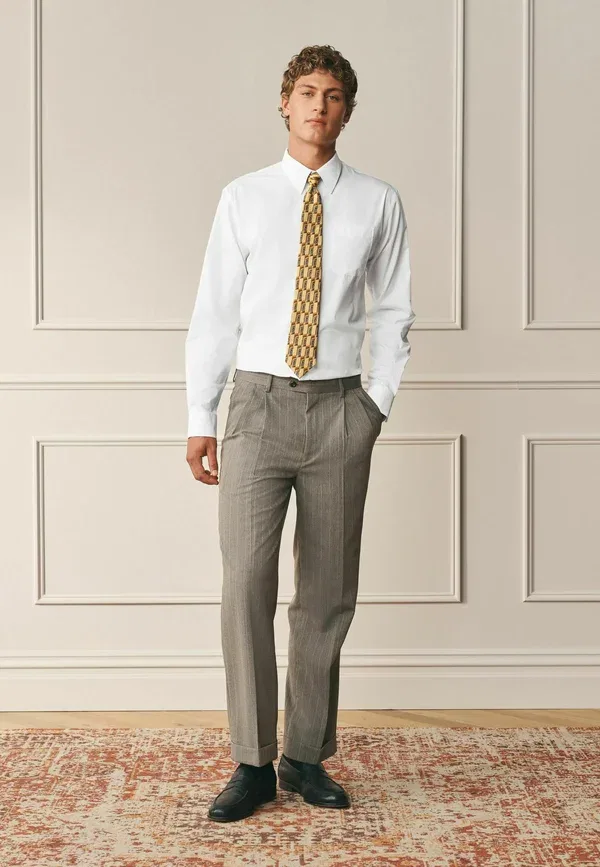 Рубашка хлопковая Shirt Next white poplin, белый — фото 2