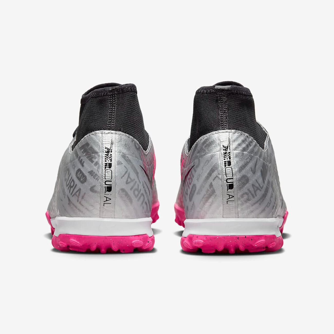 Бутсы Nike Zoom Mercurial Superfly 9 Academy XXV TF Turf Soccer, серебристый/мультиколор — фото 4
