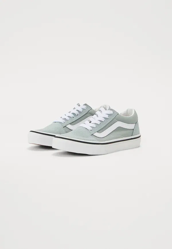 Кроссовки из замши Old Skool Vans, Pure Grey, серый — фото 2