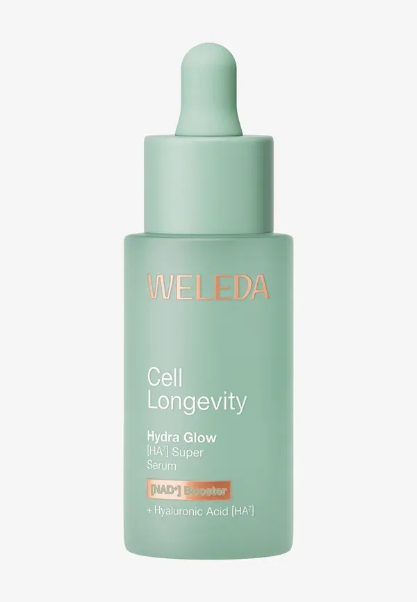 Сыворотка с гиалуроновой кислотой Cell longevity hydra glow super serum Weleda 30 мл