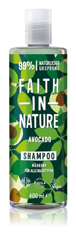 

Питательный шампунь для всех типов волос Faith In Nature Avocado