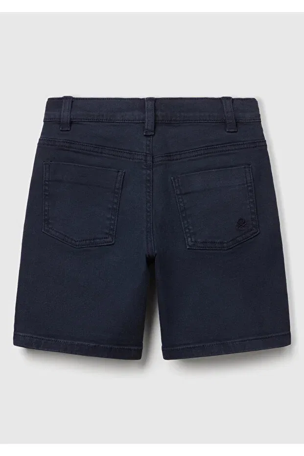 Детские шорты для мальчиков прямого кроя United Colors Of Benetton, Navy Blue — фото 2