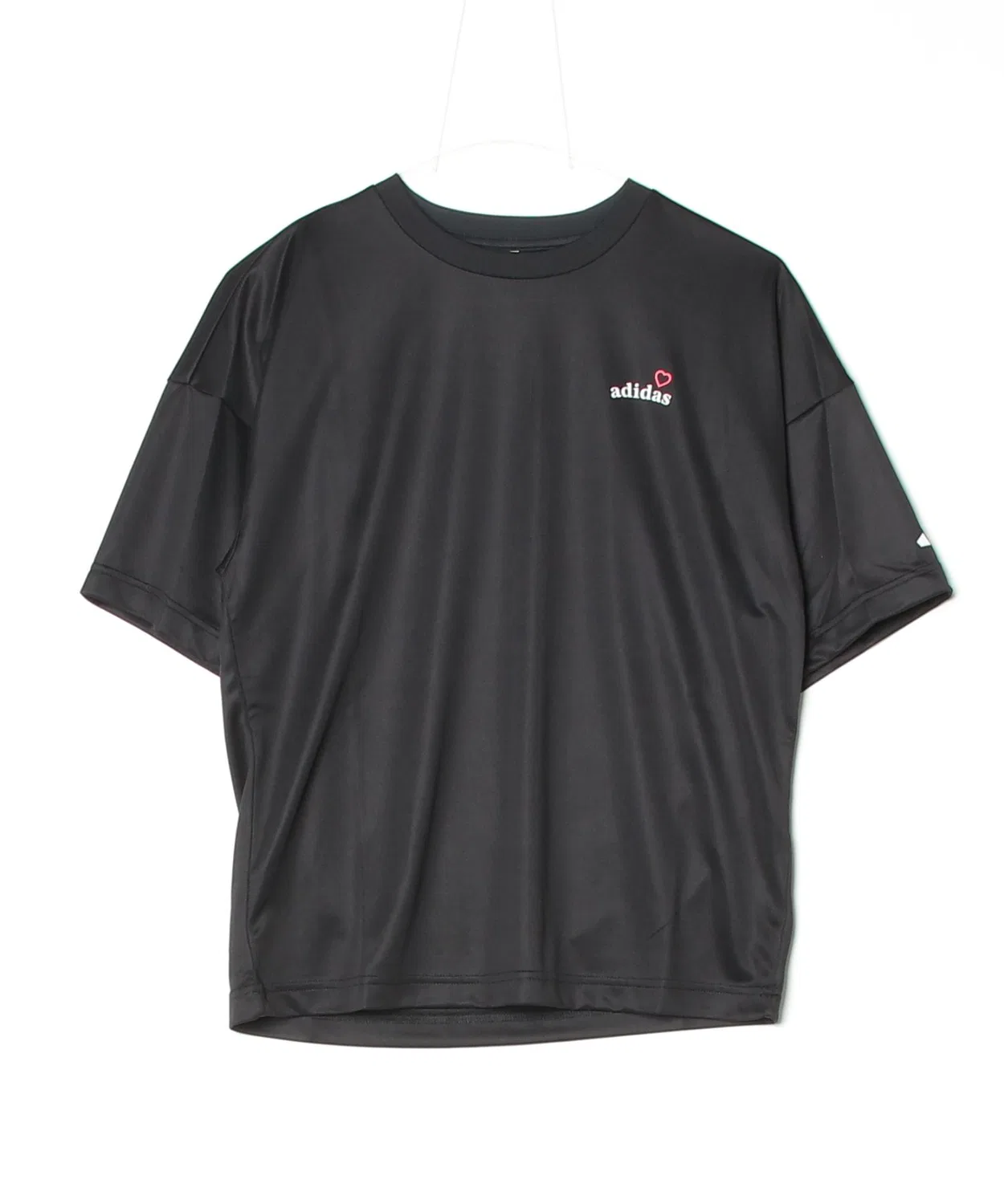Женская футболка с коротким рукавом Adidas W SS Poly Tシャツ AP, Black