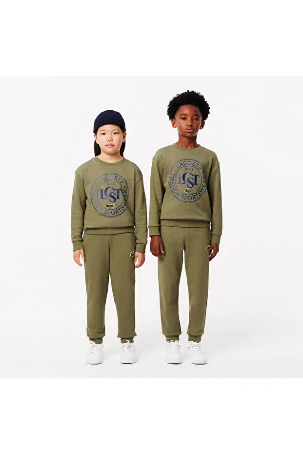Детские спортивные штаны для мальчиков скинни Lacoste, Bmy-Khaki