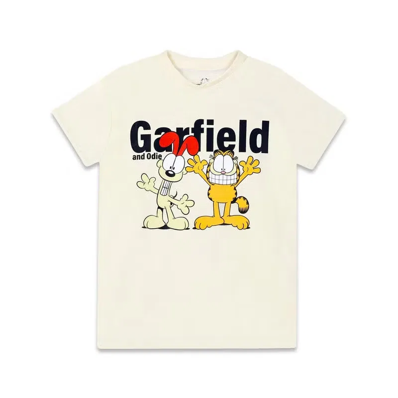 Футболка с принтом Garfield and Odie Nickelodeon, белый — фото 2