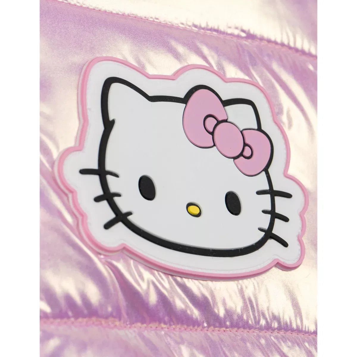 Детское пальто-пуховик для девочек с принтом Hello Kitty, Hello Kitty, Shiny Pink — фото 2