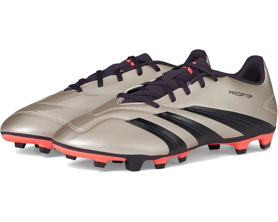 

Кроссовки adidas Predator Club Flexible Ground Soccer Cleats, цвет Platin Metallic/Aurora Black/Turbo