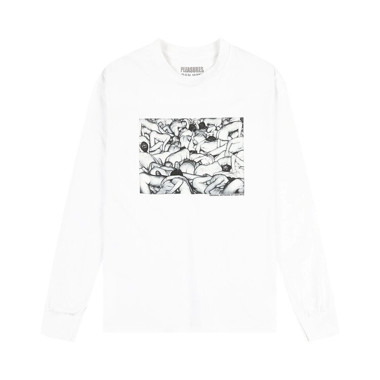 

Футболка Pleasures Orgy Long-Sleeve T-Shirt 'White', белый