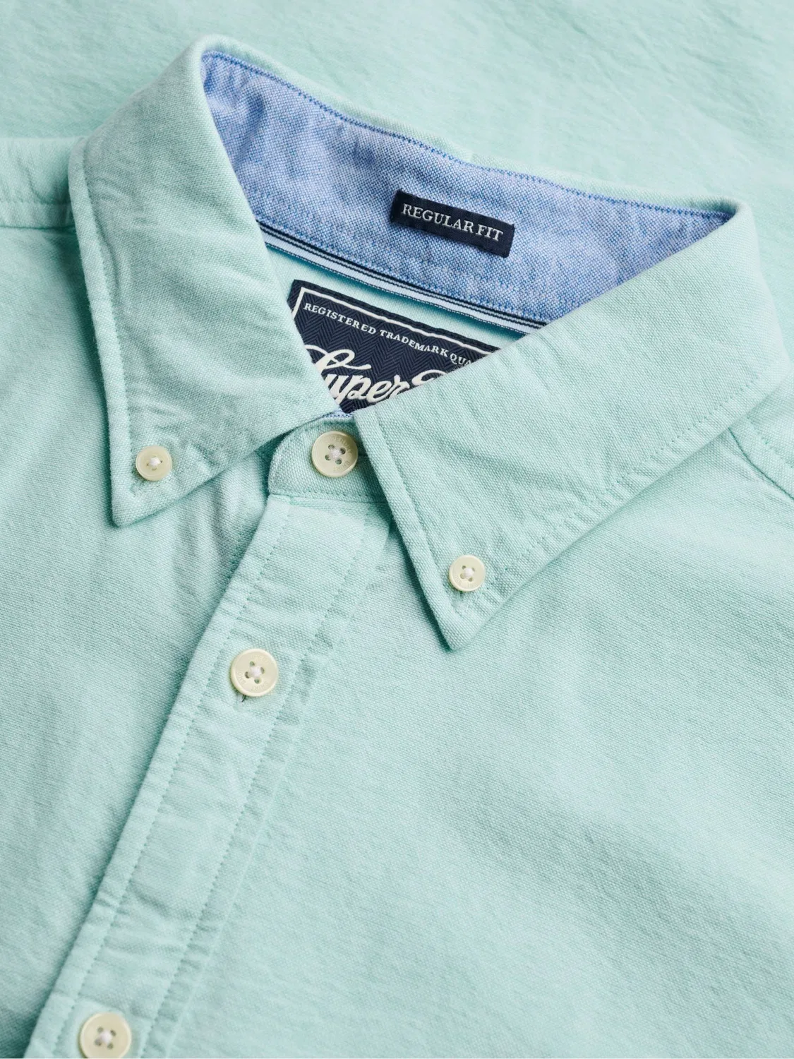 Рубашка Oxford, свободный крой Superdry Essentials Superdry, зеленый — фото 4