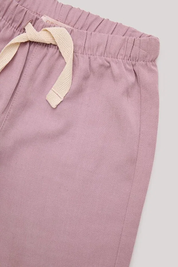 Детские брюки для девочек хлопковые Bg store baby girl pink pants Gb Baby, Pink — фото 3
