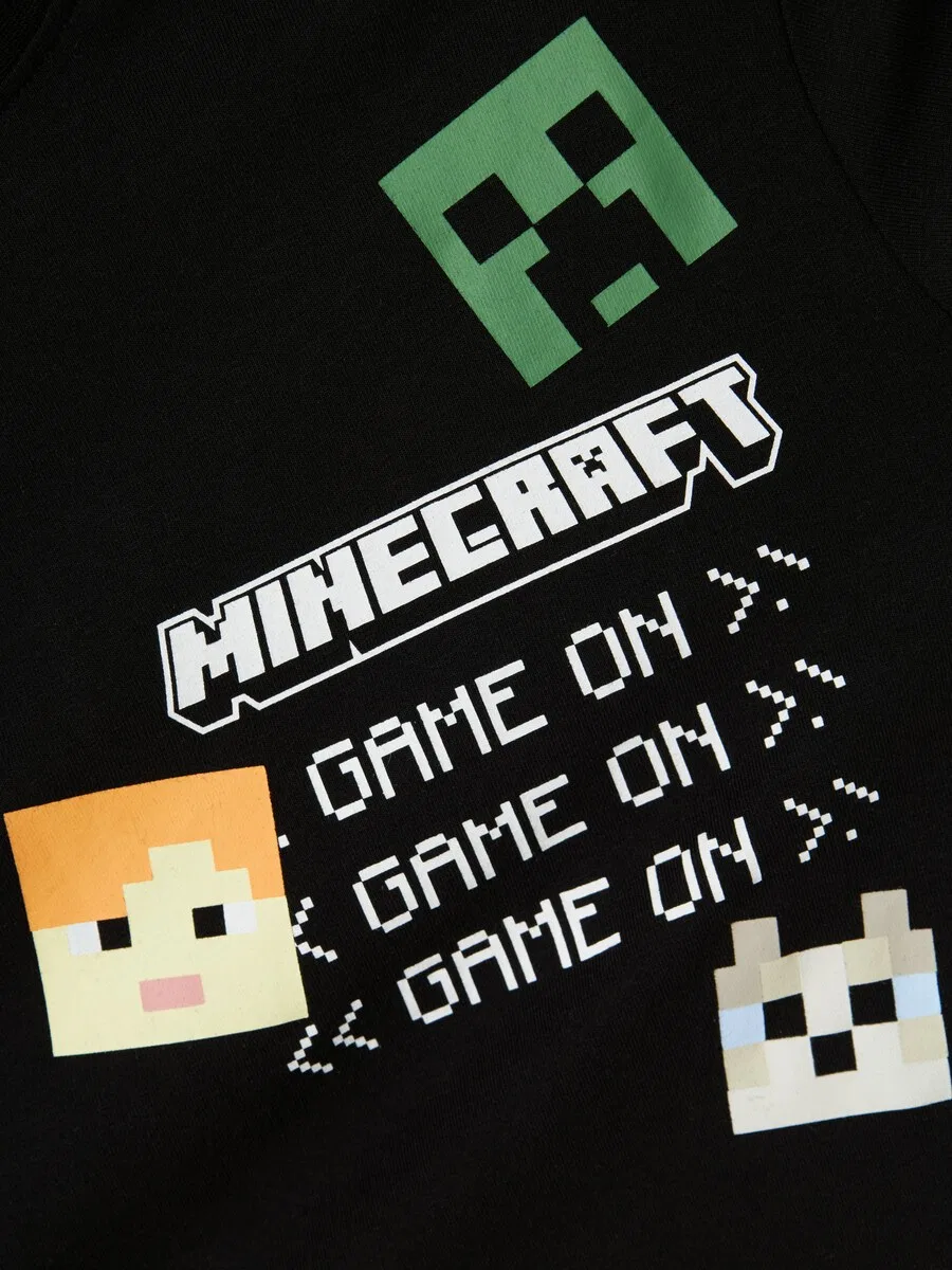 Футболка NAME IT "Jafar Minecraft" черного цвета — фото 3
