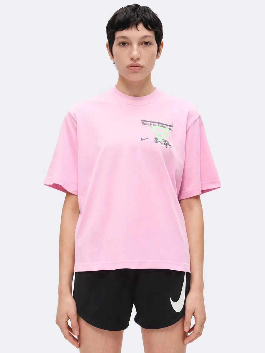 Спортивная футболка NIKE Performance Shirt 'Swift' в розовом цвете — фото 3