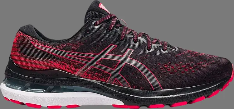 

Кроссовки gel kayano 28 'black electric red' Asics, черный