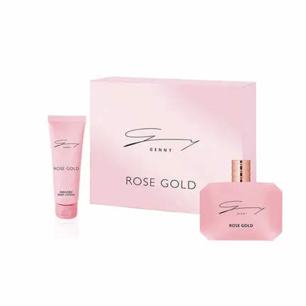 Женский парфюмерный набор с туалетной водой и лосьоном для тела 100 мл Rose Gold Set Gift Bulgarian Rose Karlovo