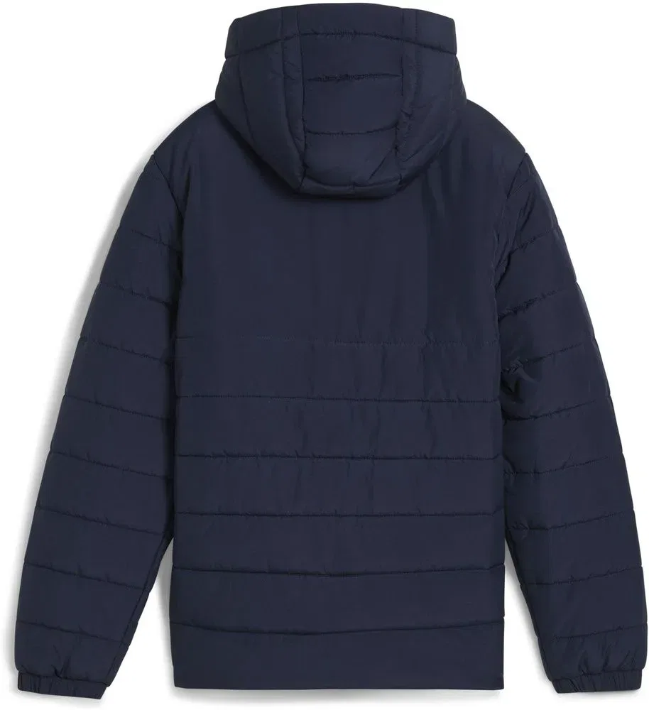 Куртка тренировочная с капюшоном TeamADDITIONS Hooded Padded Jacket Jr Puma, синий — фото 2