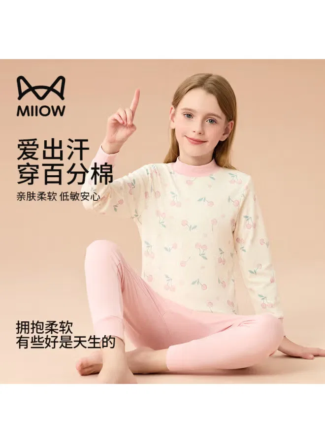 Комплект термобелья с высоким воротом хлопковый Cherry Blossom Miiow