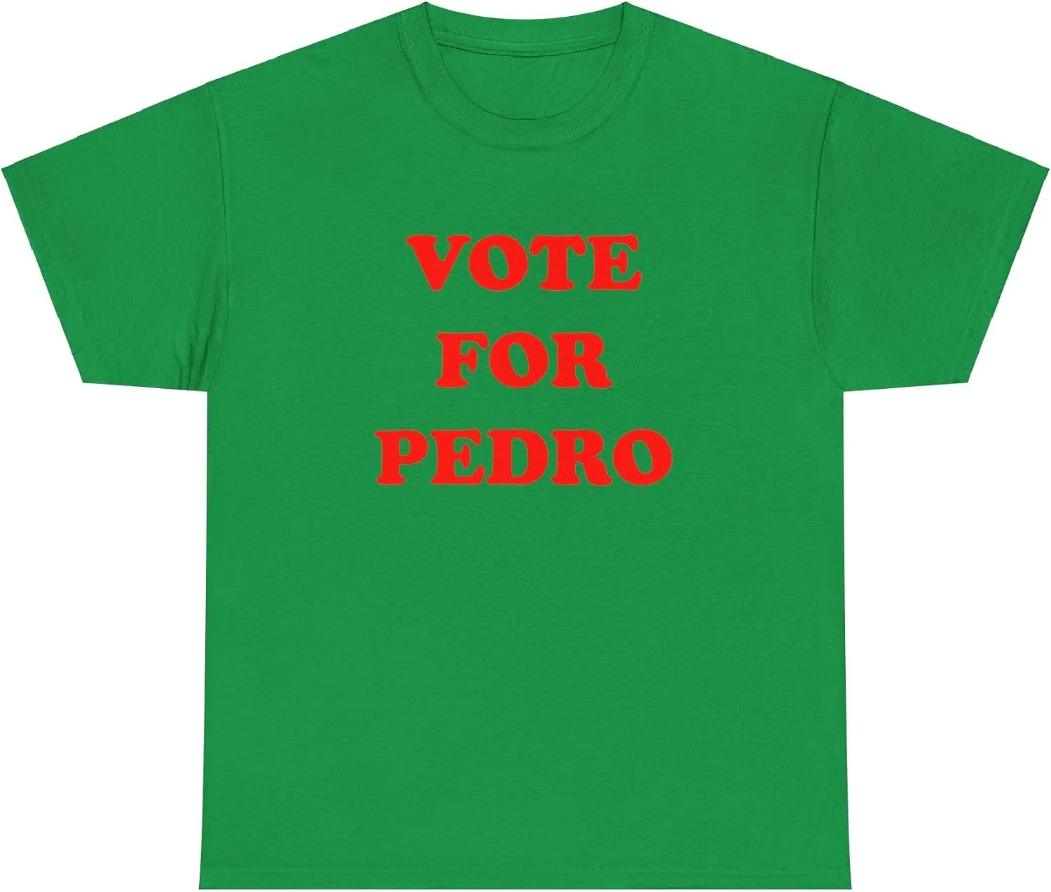 Женская футболка с принтом Vote for Pedro, изумрудно-зелёный/зелёный — фото 2